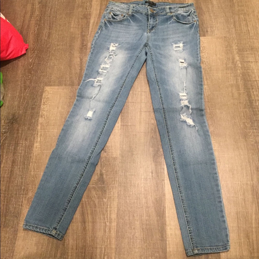 Fire Los Angeles Ripped Skinny Jeans